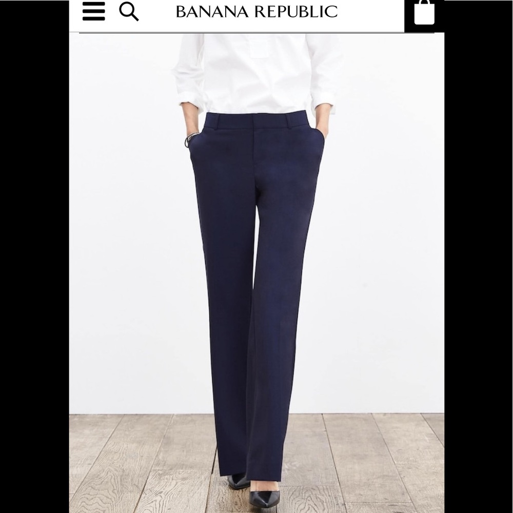 Banana Republic Martin Fit Navy Suit Pants